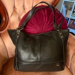 Black Leather Pebble Tote bag
